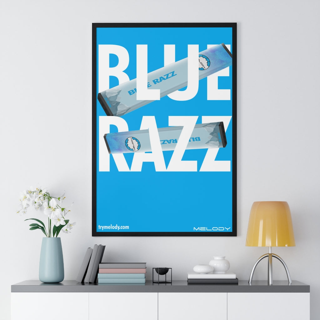 Blue Razz Verticle Poster