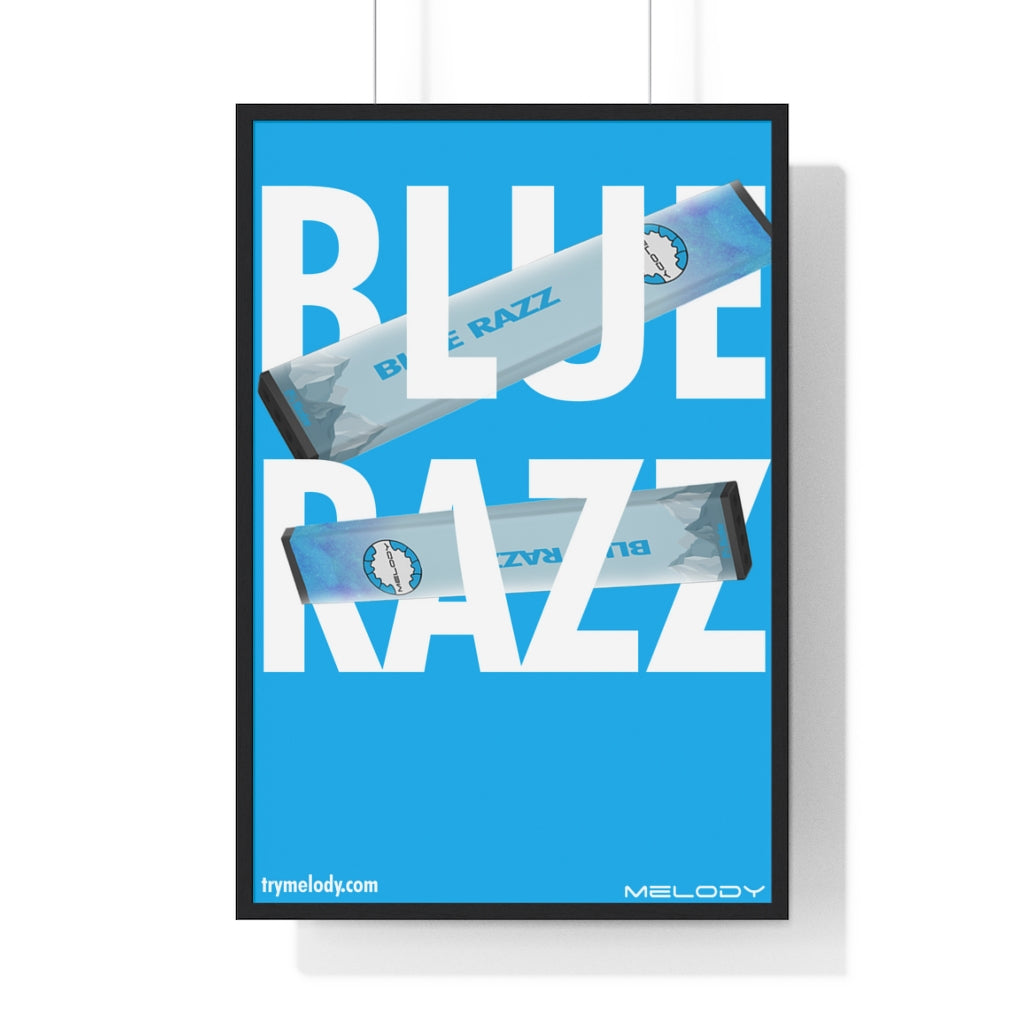 Blue Razz Verticle Poster